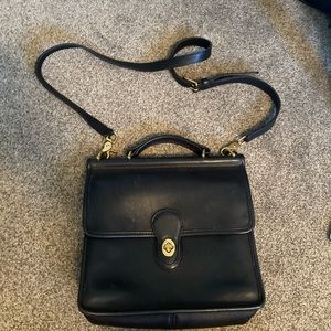 Black vintage coach purse
